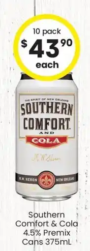 The Bottle O Southern Comfort & Cola offer