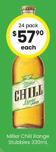 The Bottle O Miller Chill Lime Lager offer