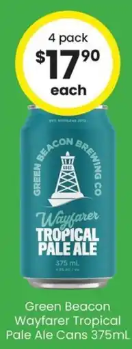 The Bottle O Green Beacon Wayfarer Tropical Pale Ale Cans offer