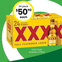 The Bottle O XXXX Gold Stubbies offer