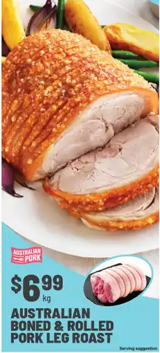 IGA Australian Pork Australian Boned & Rolled Pork Leg Roast offer