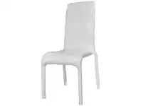 Fabio Croc Pattern PU Leather Dining Chair - White