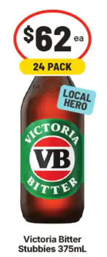 IGA Victoria Bitter Stubbies offer