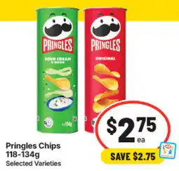 IGA Pringles Chips Selected Varieties offer