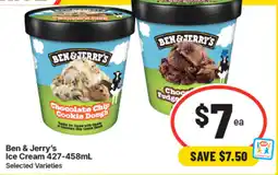 IGA Ben & Jerry's Ice Cream offer
