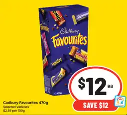 IGA Cadbury Favourites Selected Varieties offer