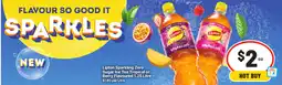 IGA Lipton Sparkling Zero Sugar Ice Tea Tropical or Berry Flavoured offer