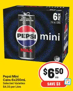 IGA Pepsi Mini Cans offer