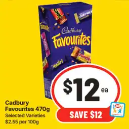 IGA Cadbury Favourites Selected Varieties offer
