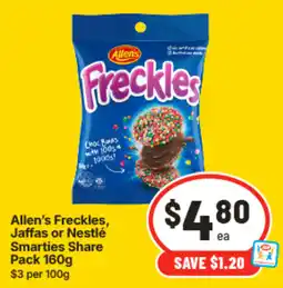 IGA Allen's Freckles offer