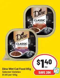 IGA Dine Wet Cat Food offer