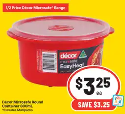 IGA Décor Microsafe Round Container offer