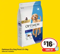 IGA Optimum Dry Dog Food offer