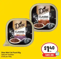 IGA Dine Wet Cat Food offer