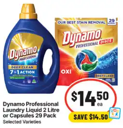 IGA Dynamo Professional Laundry Liquid or Capsules offer