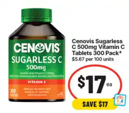 IGA Cenovis Sugarless C 500mg offer