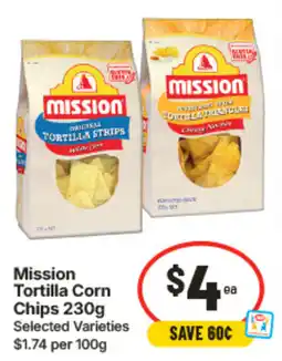 IGA Mission Tortilla Corn Chips offer