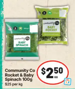 IGA Community Co Rocket & Baby Spinach offer