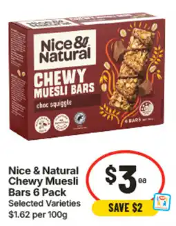 IGA Nice & Natural Chewy Muesli Bars offer