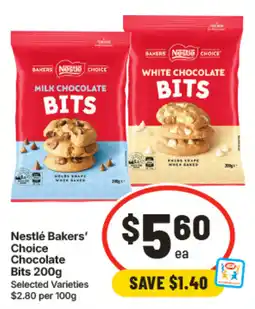 IGA Nestlé Bakers' Choice Chocolate Bits offer