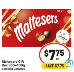 IGA Maltesers Gift Box Selected Varieties offer