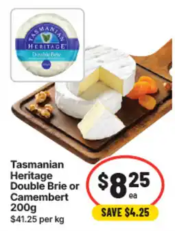 IGA Tasmanian Heritage Double Brie offer