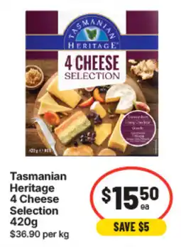 IGA Tasmanian Heritage 4 Cheese Selection offer