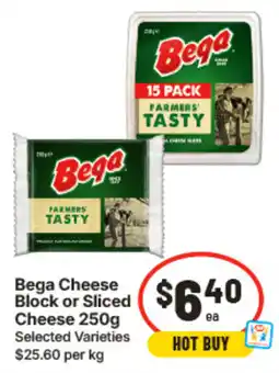 IGA Bega Cheese Block or Sliced Cheese offer