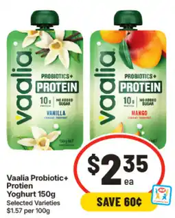 IGA Vaalia Probiotic+ Protein Yoghurt offer