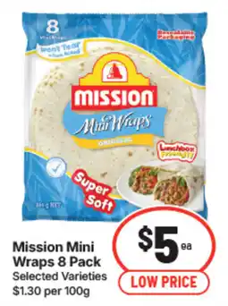 IGA Mission Mini Wraps offer