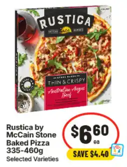 IGA Rustica by McCain Stone Baked Pizza offer