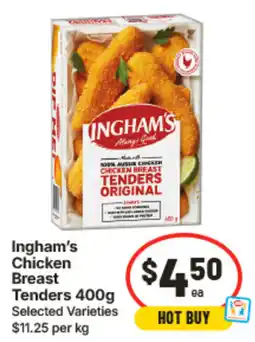 IGA Ingham's Chicken Breast Tenders offer
