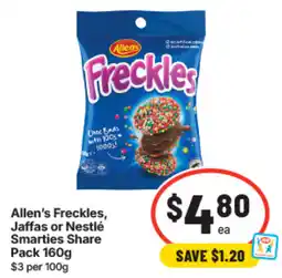 IGA Allen's Freckles offer
