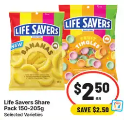 IGA Life Savers Share Pack Selected Varieties offer