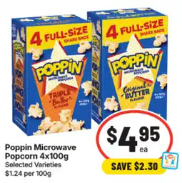 IGA Poppin Microwave Popcorn offer