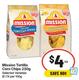 IGA Mission Tortilla Corn Chips offer