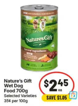 IGA Nature's Gift Wet Dog Food offer