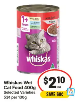 IGA Whiskas Wet Cat Food offer