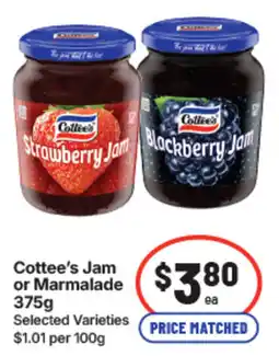 IGA Cottee's Jam or Marmalade offer