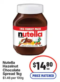 IGA Nutella Hazelnut Chocolate Spread offer