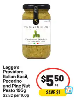 IGA Leggo's Providore Italian Basil, Pecorino and Pine Nut Pesto offer