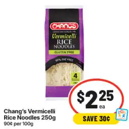 IGA Chang's Vermicelli Rice Noodles offer