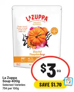IGA La Zuppa Soup offer