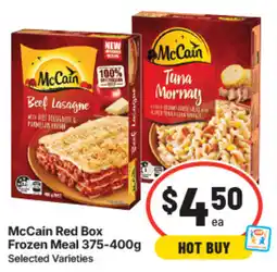 IGA McCain Red Box Frozen Meal Selected Varieties offer