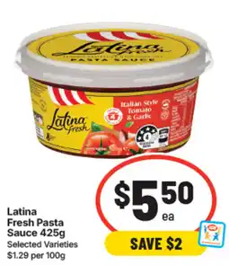 IGA Latina Fresh Pasta Sauce offer