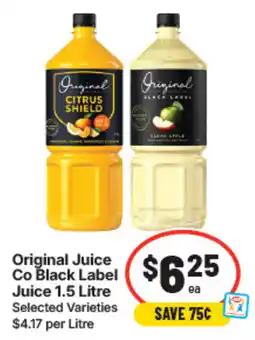IGA Original Juice Co Black Label Juice offer