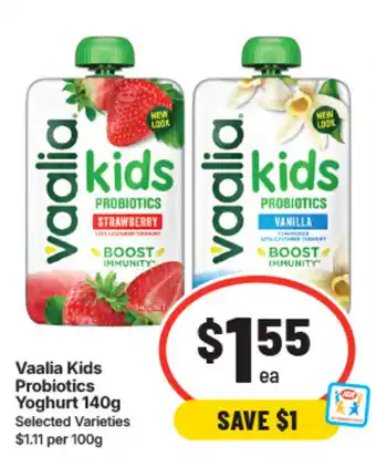 IGA Vaalia Kids Probiotics Yoghurt offer
