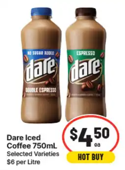 IGA Dare Iced Coffee offer