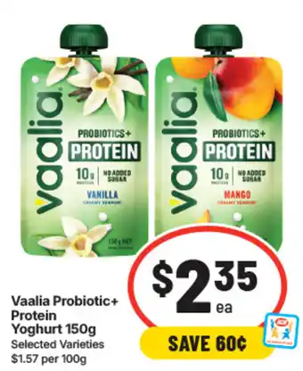 IGA Vaalia Probiotic+ Protein Yoghurt offer