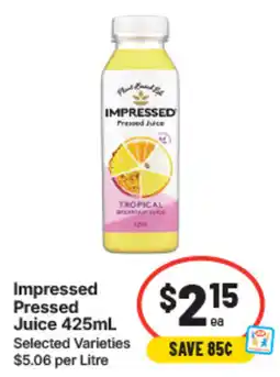 IGA Impressed Pressed Juice offer